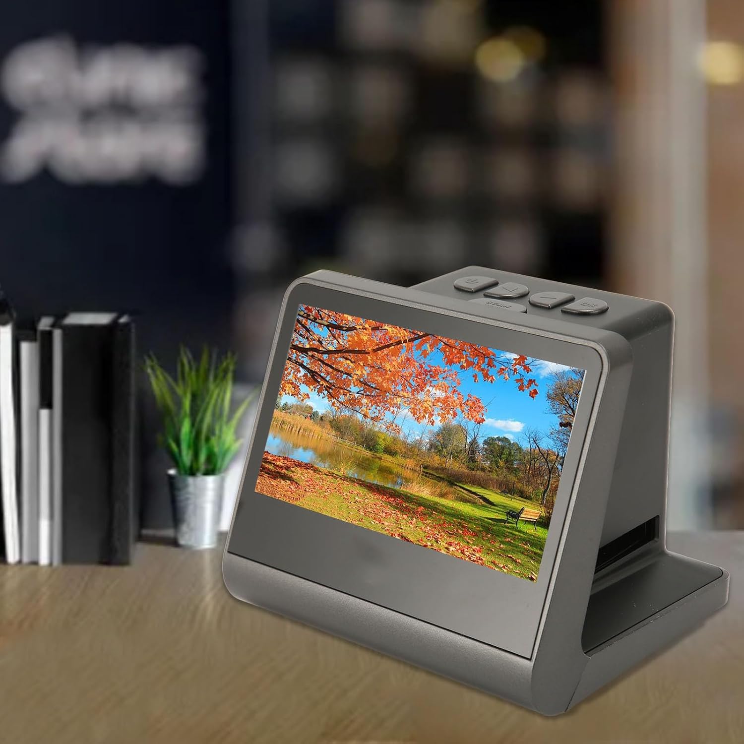 24MP/48MP Pixel 5-inch High-Definition Screen Film Scanner, Supports 35mm/135mm/126mm/110mm/8mm Color Positive and Negative Films