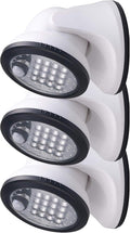 LIGHT IT! by Fulcrum 20044-108 600L LED Porch Light, White, 3 Pack