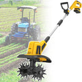 20V Cordless Electric Tiller for Gardening - 270 RPM Mini Cultivator with 20Ah/40Ah Power Supply, 87' Width, 7' Depth, Rechargeable Garden Tool for Easy Soil Tilling