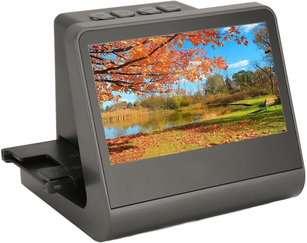 HD Screen Film Scanner 24MP/48MP Pixel 5 Inch, Support 35mm/135mm/126mm/110mm/8mm Color Positive and Negative Film