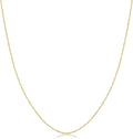 Kooljewelry 14k Yellow Gold 0.7 mm Thin Round Cable Chain Necklace (16, 18, 20, 22, 24 or 30 inch)
