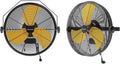 2PCS 18 Inch Wall Fan Pro Series - 4900 CFM 3 Speed High Velocity Industrial Wall Mount Fans for Commercial, Residential, Warehouse, Covered Patio, Shop, Garage, Barn, Gazebo UL Safety Listed