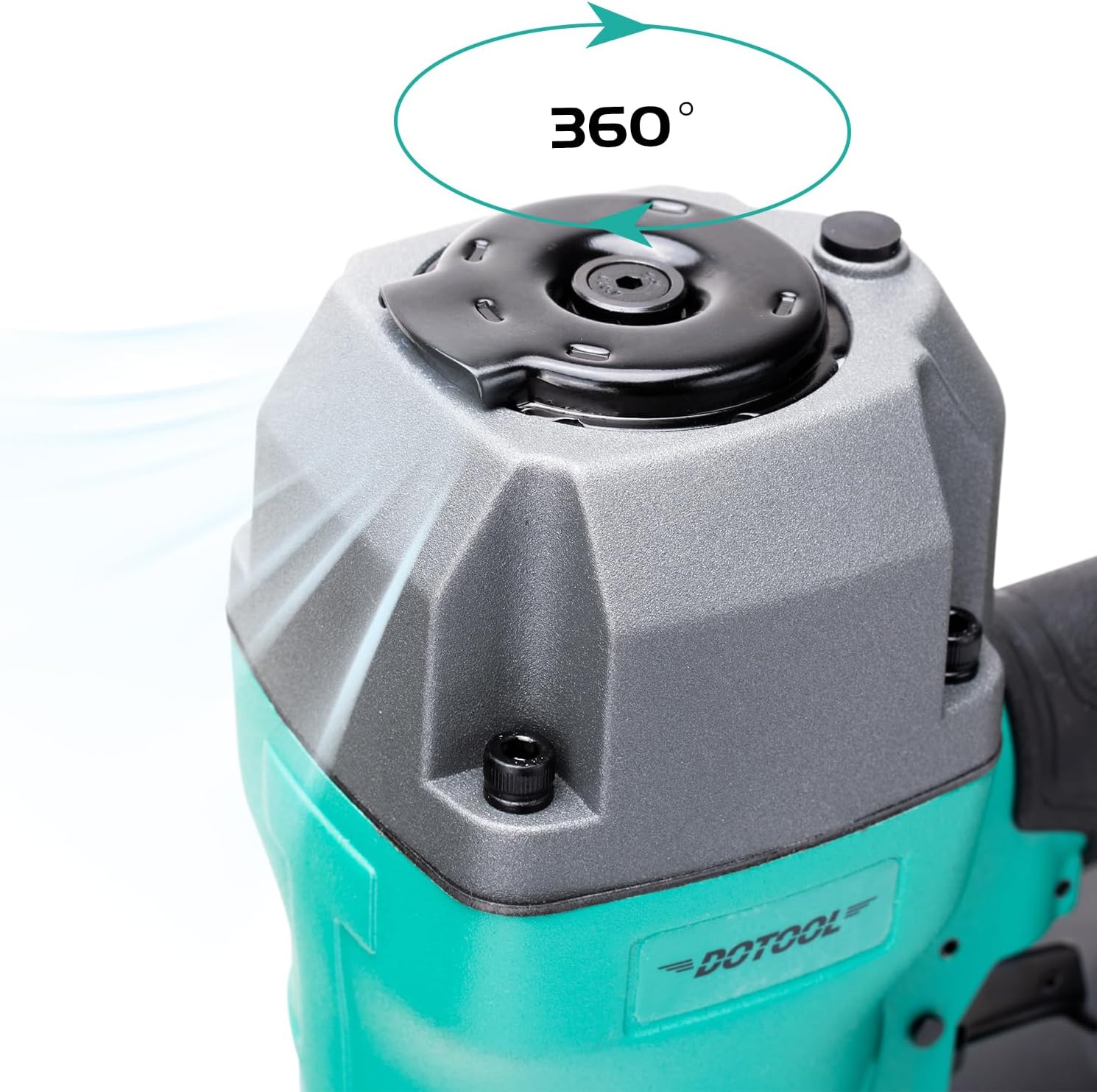 DOTOOL Roofing Nailer CN45C 15 Degree 3/4-Inch to 1-3/4-Inch Roofing Nail Gun Pneumatic Coil Nailer 120 pcs Load Capacity