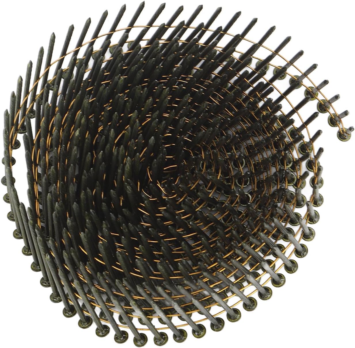 Omabeta 40 Rolls 16000 Counts 15 Degree Wire Coil Siding Nails Steel Thread Coil Nails for Cladding Pallet Construction Roofing Fencing