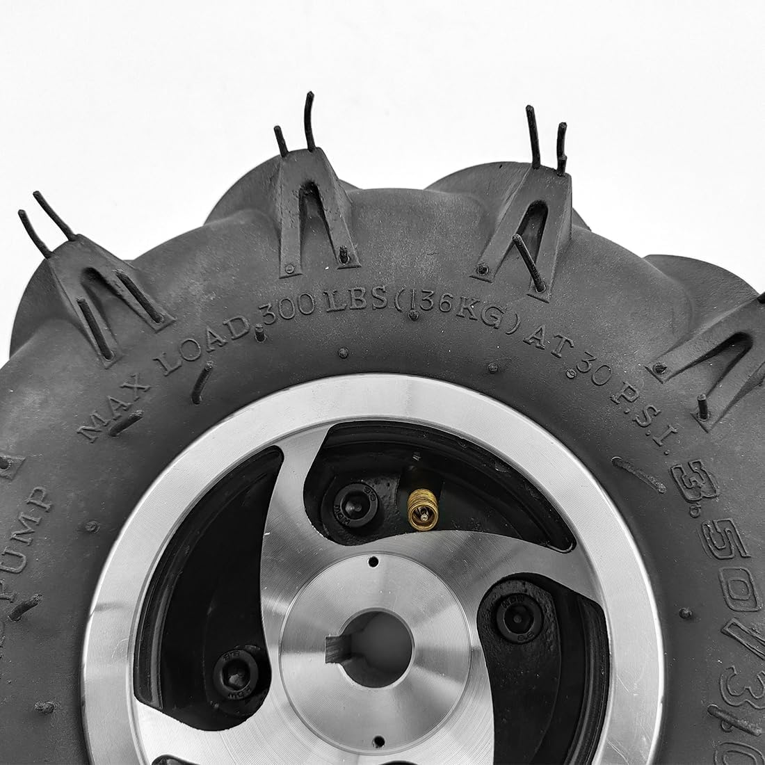 Dual Drive Motor Wheel Kit for Electric Agricultural Tool, Tiller, Garden Farm, Hand Cart, L-faster, 10 Inch Tire, 24V, 500W (Agricultural kit B, Max Speed 6kph)