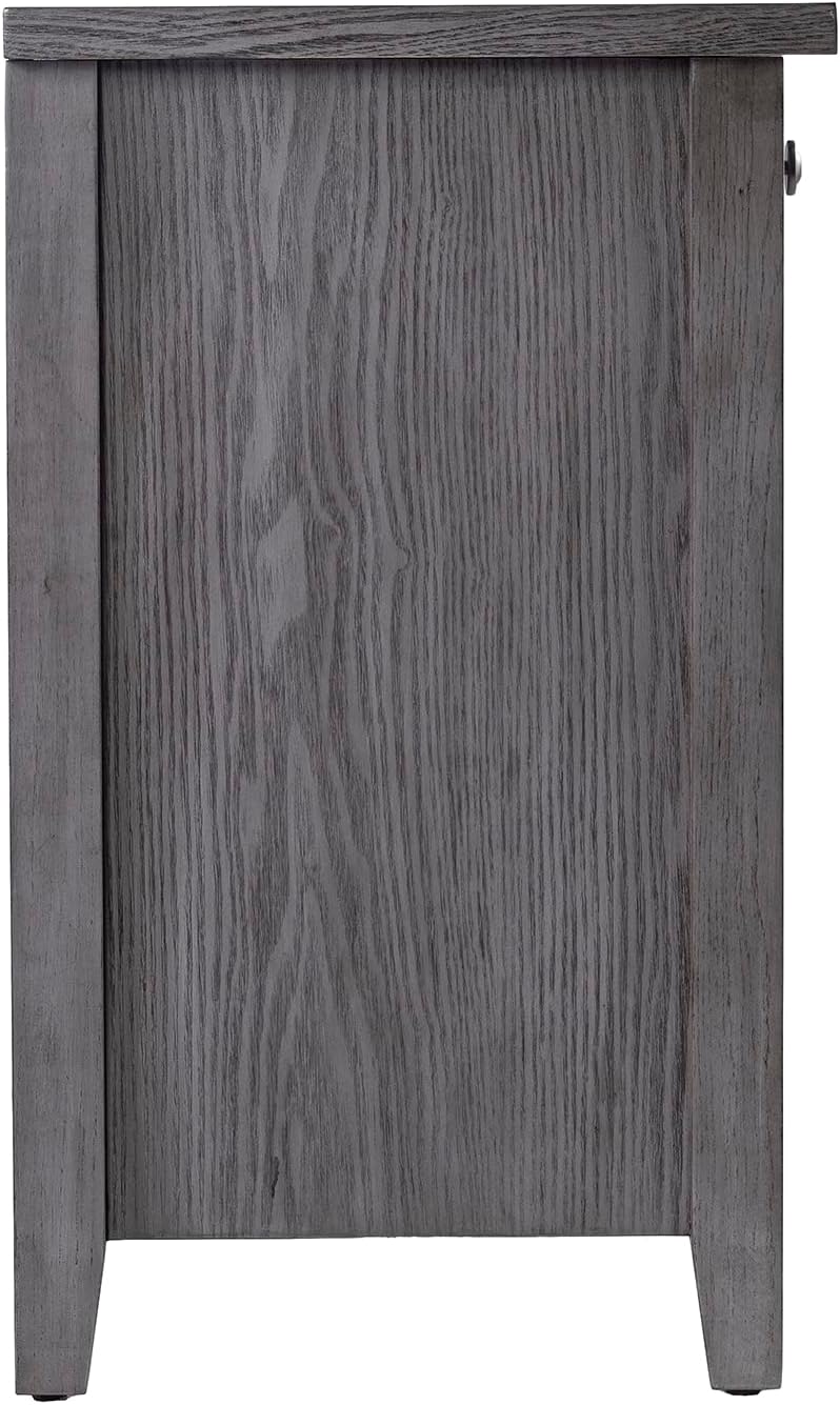 SEI FURNITURE Edderton TV Media Stand with Storage, Gray