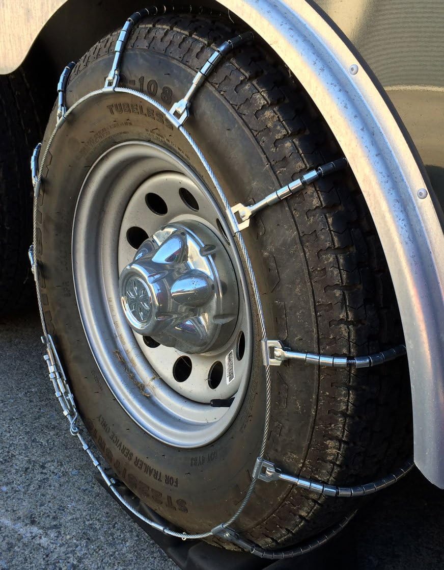 TireChain.com 225/70R-19.5, 225/70-19.5 Truck SUV Cable Tire Chains, Lock Fastening System, One Pair