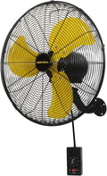 VENTISOL 18 Inch Wall Mount Fan Oscillating, 4,200 CFM High Velocity Industrial Wall Fan for Indoor, Commercial, Residential, Warehouse, Greenhouse, Workshop, Basement