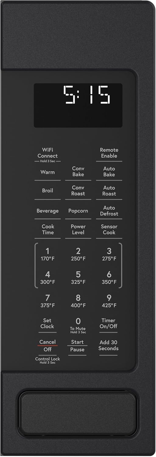 Café CEB515P3NDS Countertop Convection Microwave Oven, Broil, Auto-Cook, Roast, Defrost, Warm, Scan-to-Cook WiFi-Connectivity, 1000 Watts, Smart Home & Kitchen Essentials, New 1.5 Cu. Ft, Matte Black