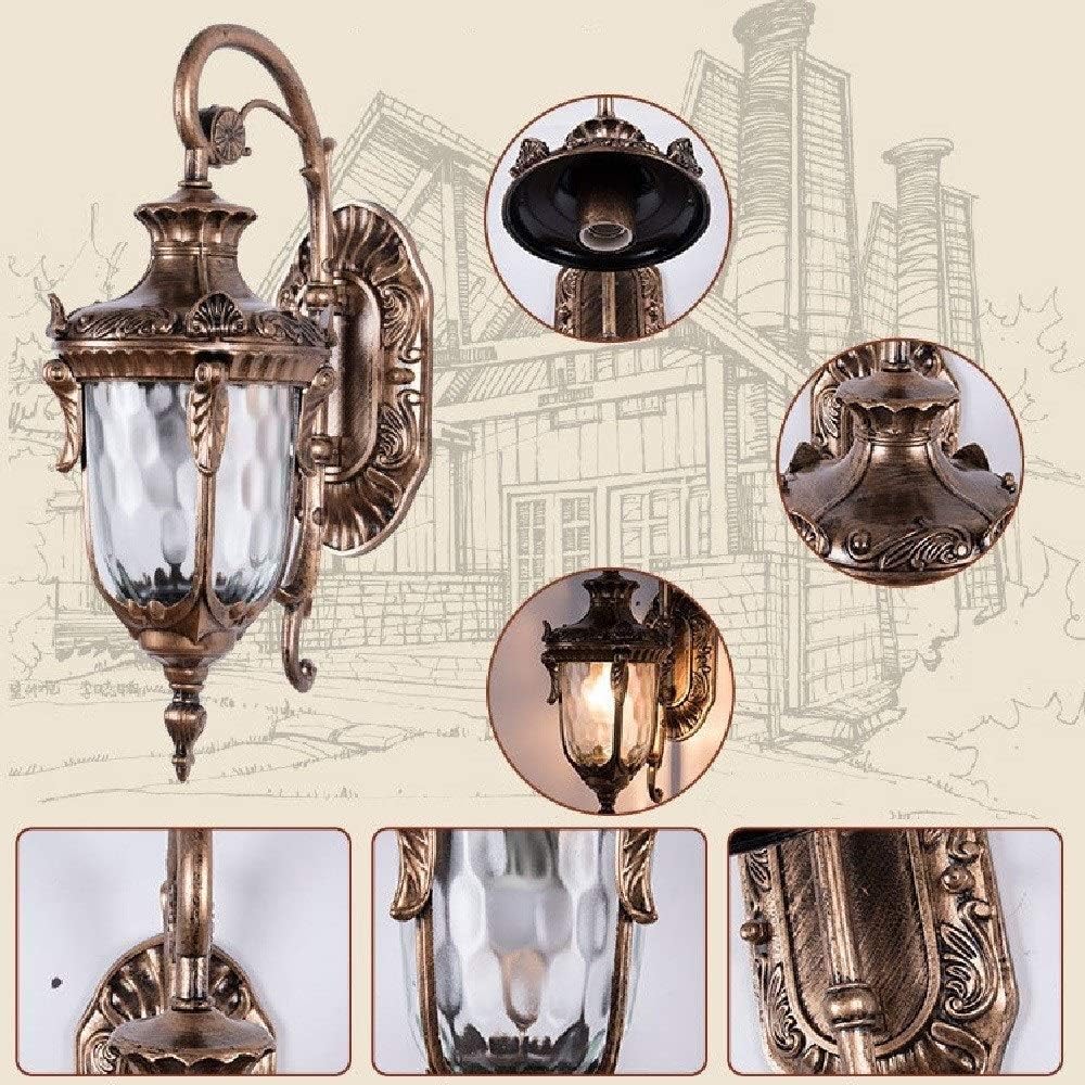Wall Mounted Light Creative Retro Wall Light Outdoor Die-cast Aluminum Wall Lamp Patio Door Balcony Doorway Villa Wall Sconce Lantern Trading E27 Edison Wall Spotlights Garden Landscape Lights I