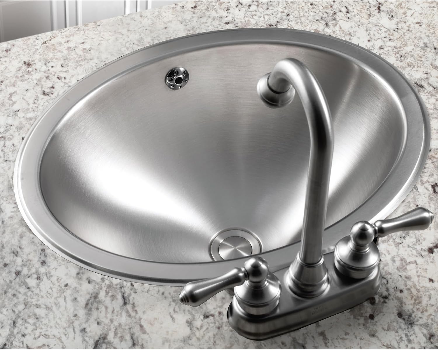 Houzer Opus Stainless Steel Bathroom Sink - 18 inch Undermount Oval Bowl Bathroom Sink without Overflow, Durable & Versatile, Essential for Home & Apartment, Nested 5-Pack - CH-1800-5