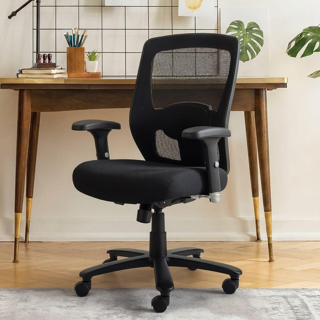 Staples 1680262 Driscott Mesh Big and Tall Chair Black
