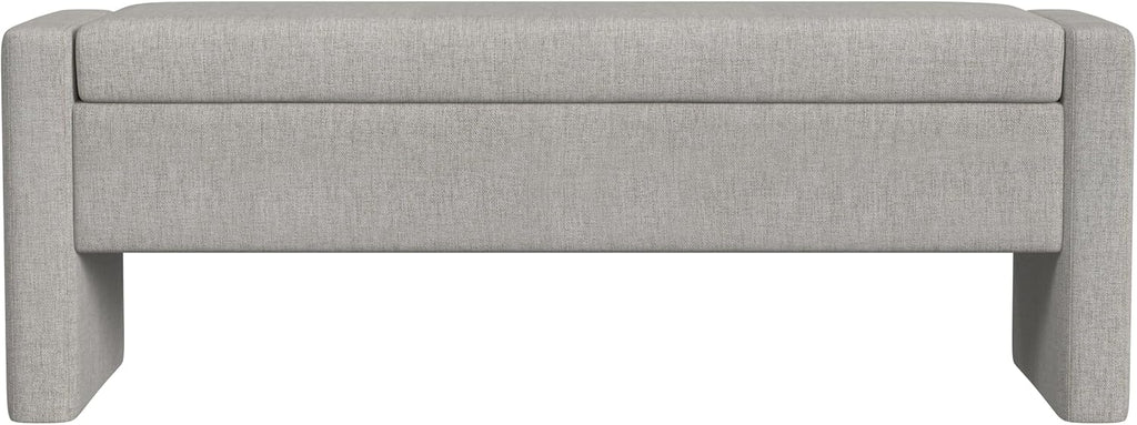 HomePop 50' Copenhagen Storage Bench - Light Gray Woven