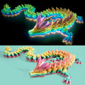79'' Large 3D Printed Dragon Glow in The Dark,Crystal Dragon Fidget Toy,Cool Big Dragon Toy,Huge 3D Printed Dragon Gift for Girls Boys Kids Age 3-5 4-7 8-12 Years Old, Desk Decor, Collectible Gift