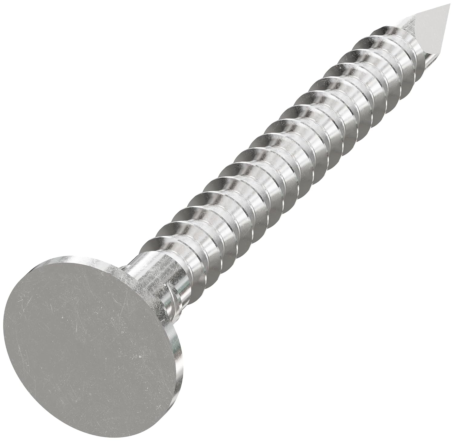 Simpson Strong-Tie S410ARNB Roofing Nail - 1-1/2 in. x 0.131 in. Annular Ring Shank Increases Withdrawal Resistance, Type 304 Stainless Steel, Diamond Point, Full Round Head (25 lb.)