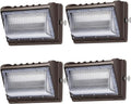ledmo 150W Wall Pack Lights Outdoor LED Security Light with Photocell 5000K 4 Pack Dusk to Dawn IP65 Commercial Exterior Lighting Fixture 21000lm 100-277V Equivalent,Wall Mount for Backyard,Parking