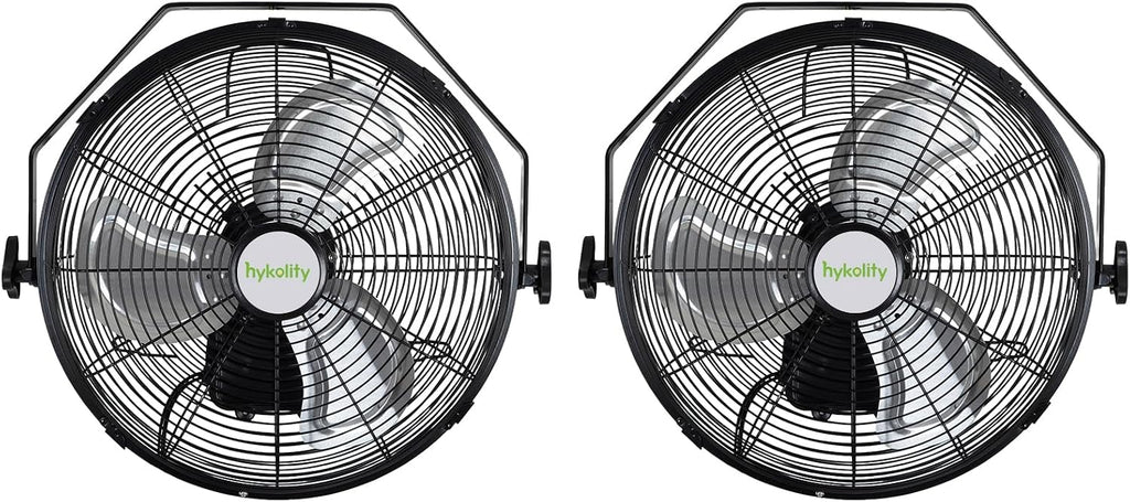 hykolity 5400 CFM 20 in. Outdoor Wall Mount Fan, 3-Speed Industrial Grade High Velocity Outdoor Fans, Waterproof Wall Fan for Patio, Garage, Commercial, and Gazebo - UL Listed, 2 Pack