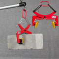 Granite Slab Clamp, Granite Panel Carriers, Heavy Duty Lifting Clamps, Adjustable Opening Granite Curb Clamp, Granite Panel Carriers Lifting Tools for Transporting, Stone(Opening Size 3.9-11.8in)