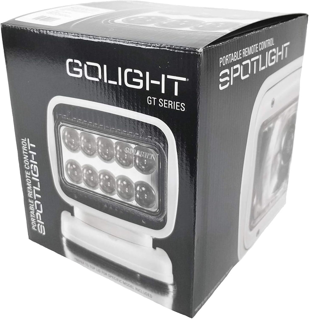 GO Light 7951GT Heavy-Duty Halogen Spotlight – Portable Mount, Wireless Handheld Remote, Black Housing | Ideal for Trucks, RVs & Marine Use