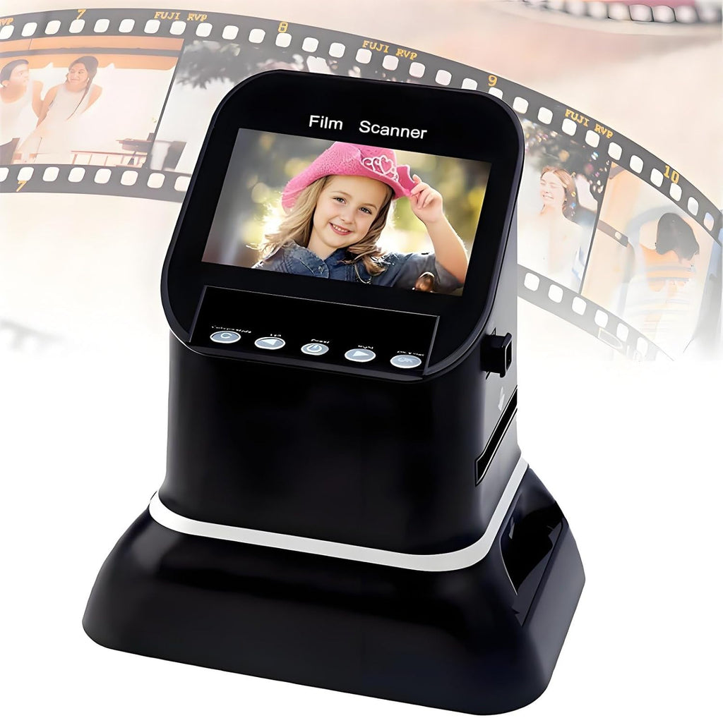High-Resolution Slide & Negative Scanner - 22MP Film Converter for 35mm, 126, 127, and 135KPK Films with 4.3' LCD Display - Capture and Digitize Your Memories