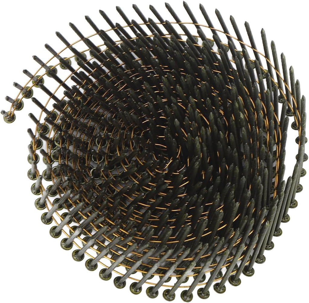 Omabeta 40 Rolls 16000 Counts 15 Degree Wire Coil Siding Nails Steel Thread Coil Nails for Cladding Pallet Construction Roofing Fencing