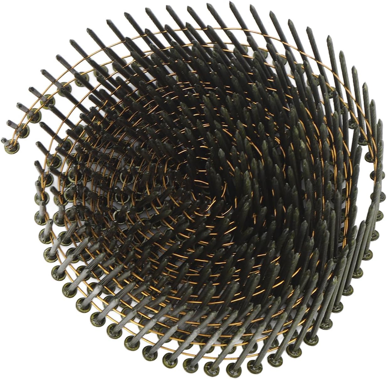 Omabeta 40 Rolls 16000 Counts 15 Degree Wire Coil Siding Nails Steel Thread Coil Nails for Cladding Pallet Construction Roofing Fencing