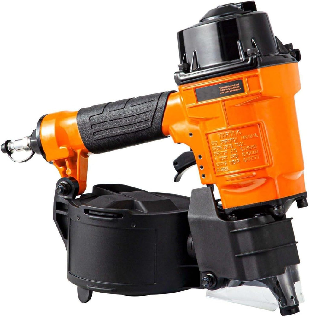 MCN55 Coil Nailer - 15 Degree Pneumatic Nail Gun - 1 to 2-1/4 Inch Coil Siding Nailer - Wood Pallet & Furniture Assembly - High Capacity Magazine