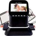 Film Scanner, High Resolution Slide Viewer, Convert Fast Scanning 135 126 127 Slides to JPG Digital, with Feeder, Supports Image Preview & Editing