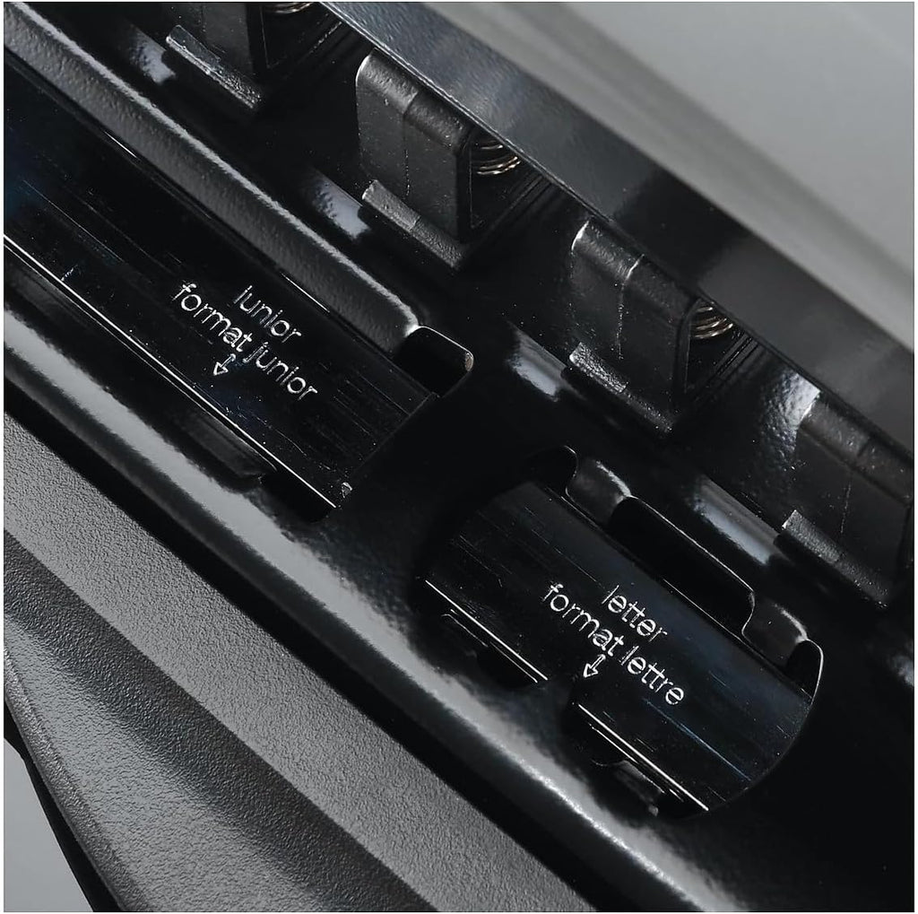 Staples Arc Desktop Paper Punch, 8‑Sheet Capacity, Black/Gray – Disc‑Bound System Punch