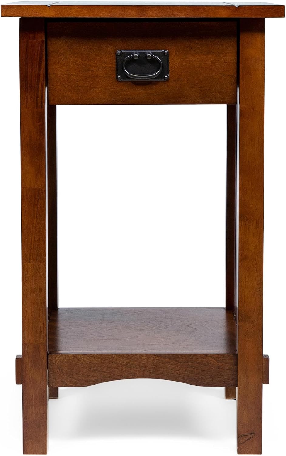 Furniture of America Liverpool 1-Drawer End Table, Antique Oak