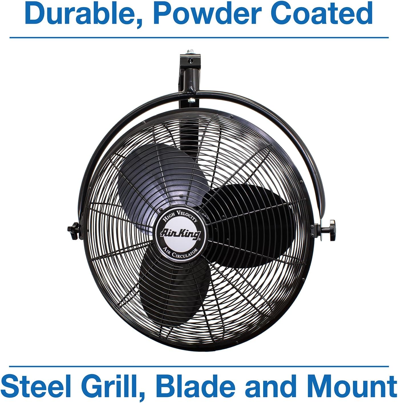 Air King 9020 1/6 HP Industrial Grade Wall Mount Fan, 20-Inch,Black