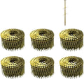 Roofing Nails 1roll*14000pcs Coil Siding Nails Nailer Collated Wire Full Round Ring Shank Framing Carpentry Nail