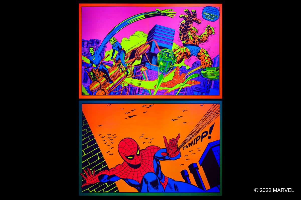 Marvel Classic Black Light Collectible Poster Portfolio Volume 2: 12 Collectible Ready-to-Frame Posters