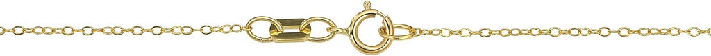 Kooljewelry 14k Yellow Gold 0.7 mm Thin Round Cable Chain Necklace (16, 18, 20, 22, 24 or 30 inch)