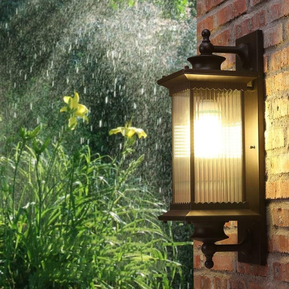 Wall Mounted Light Retro Wall Light Outdoor Die-cast Aluminum Wall Lamp Patio Door Balcony Doorway Villa Wall Sconce Lantern Garden Trading Wall Spotlights Garden landscape lights Waterproof Gla