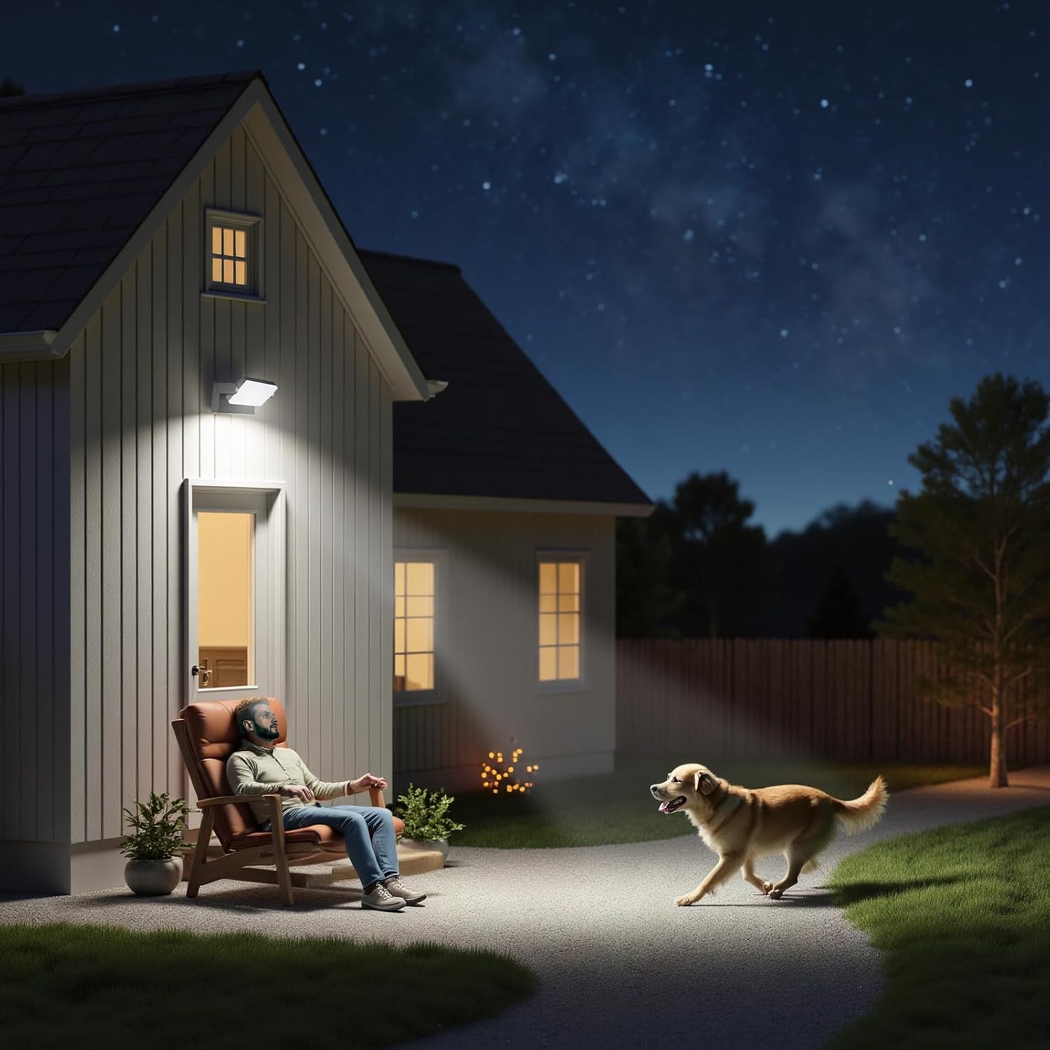60W LED Outdoor Wall Light – 360° Rotatable, Motion Sensor & Color Temp Adjustable (3000K/4000K/6500K) Commercial Security Wall Mount for Barn, Proch,Garage & Yard