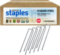 Sandbaggy 6 inch Landscape Sod Staples (9 Gauge Steel) ~ Great for Hard Soil - 20% Thicker Than Competition - Trusted by Farmers & Contractors Across USA (1000 Staples)