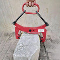 Adjustable Roadside Stone Transportation Clamps Granite Slab Lifter Clamp, for Road Construction, Industrial Vertical Lifting Equipment with Non-Slip Mat(Opening 6-18 cm(2.4-7.1 in))