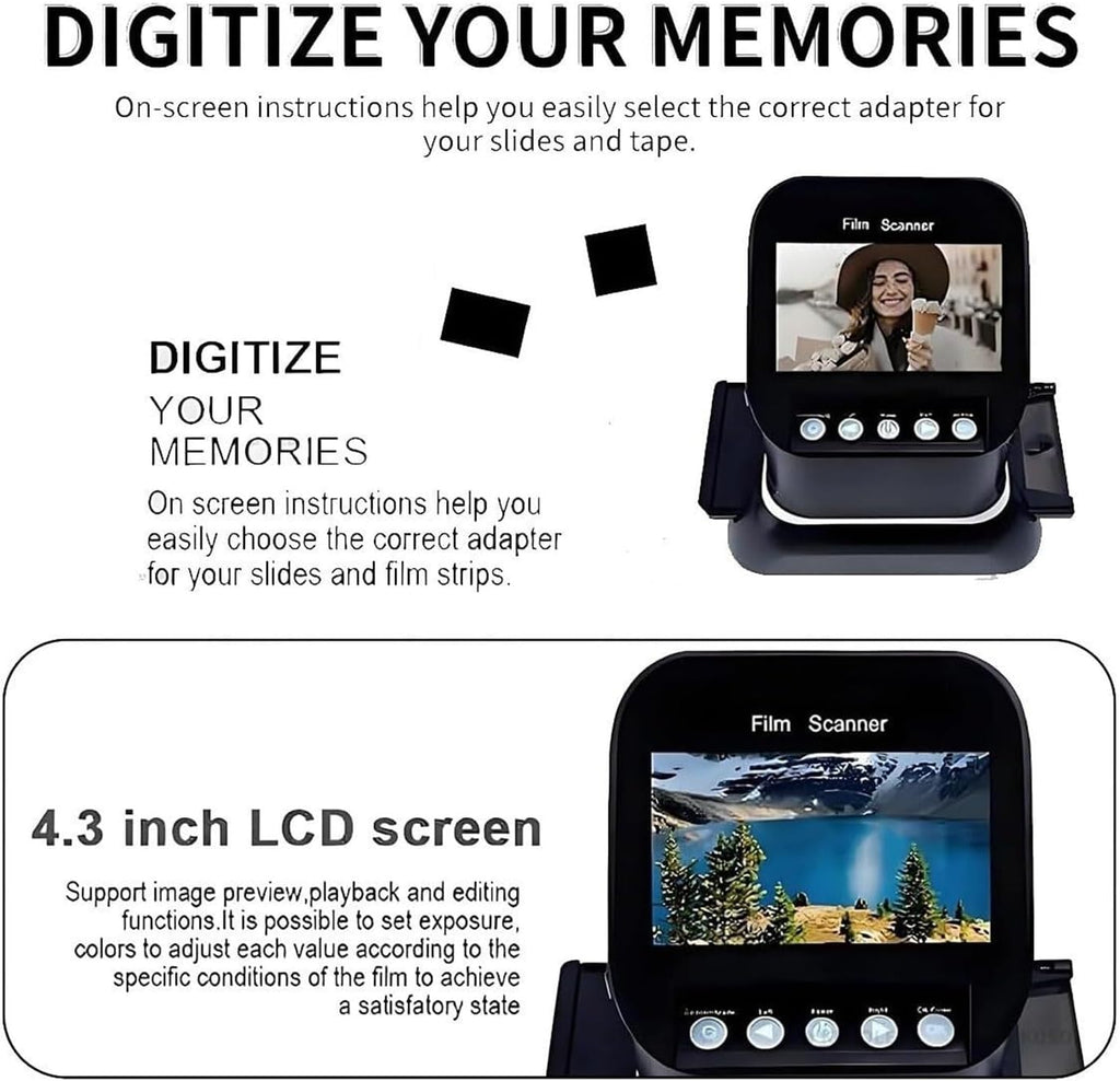 Film Digitizer with Preview for 35mm & Medium Format