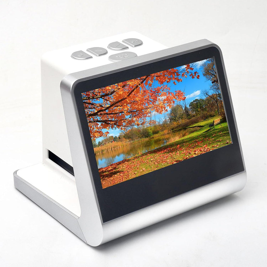 All-in-One Digital Film Scanner, 22 MP Film & Slide Scanner, with 5 Inch LCD Screen, Built-in 16GB Memory, Converts