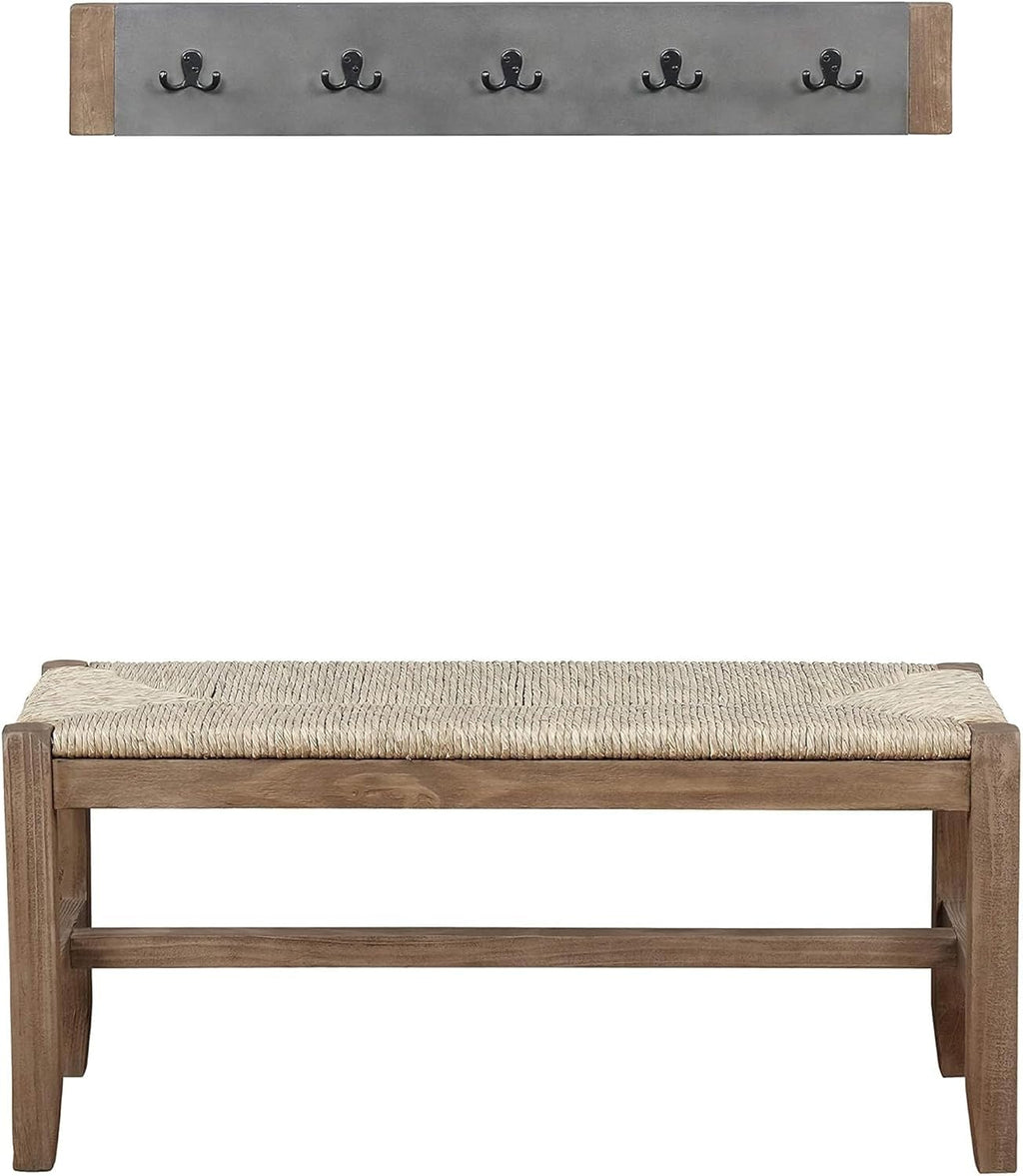 Alaterre Furniture Newport Coat Hook, Concrete Gray