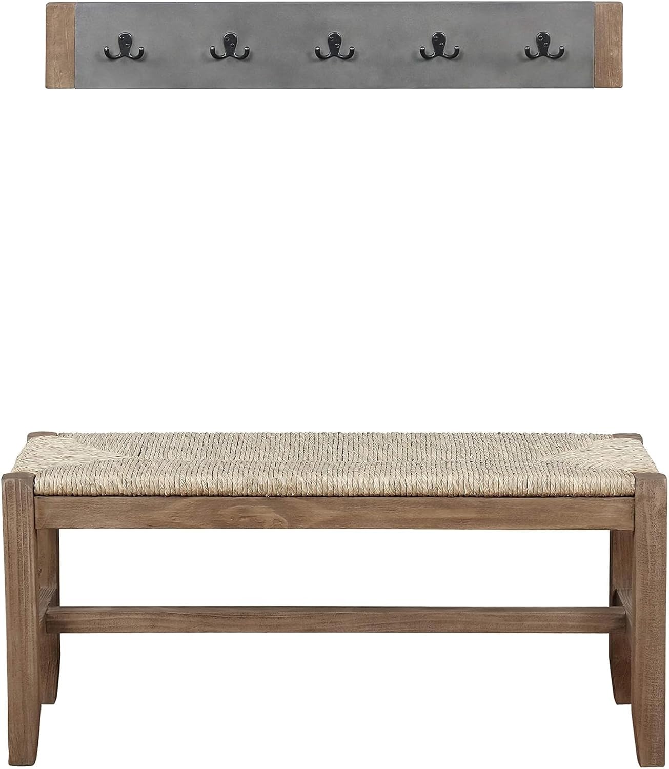 Alaterre Furniture Newport Coat Hook, Concrete Gray