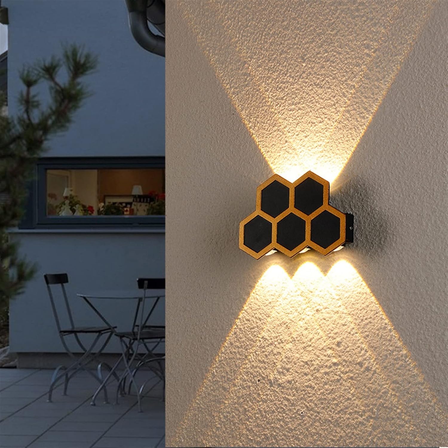 Wall lamp Wall Lamps Compatible with Country House Outdoor Spotlight Home Decor (Color : 7W), Luxury