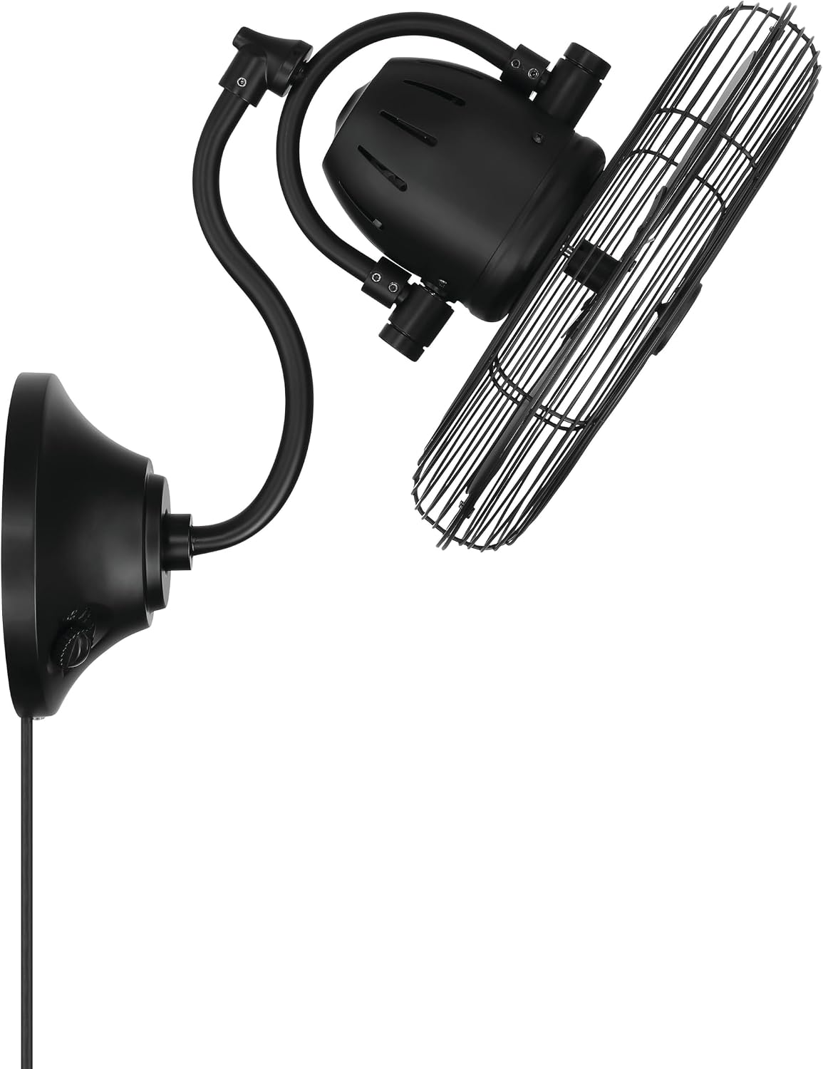 Craftmade Bellows I Indoor/Outdoor 14' Flat Black Finish Oscillation Wall Fan (Plug-in)
