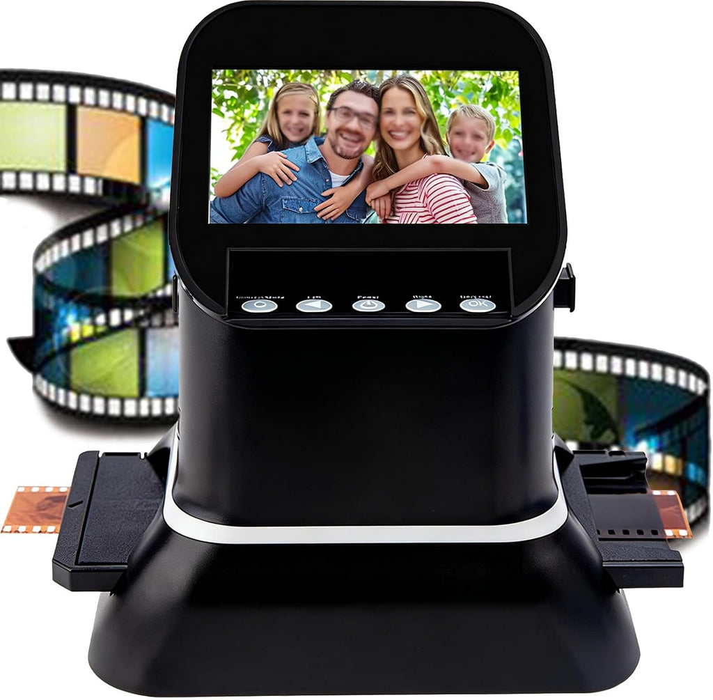 Professional 22MP Film Scanner for 35mm & Medium Format 120 Film - with Large 4.3' LCD to Scan Negatives & Slides in High Resolution