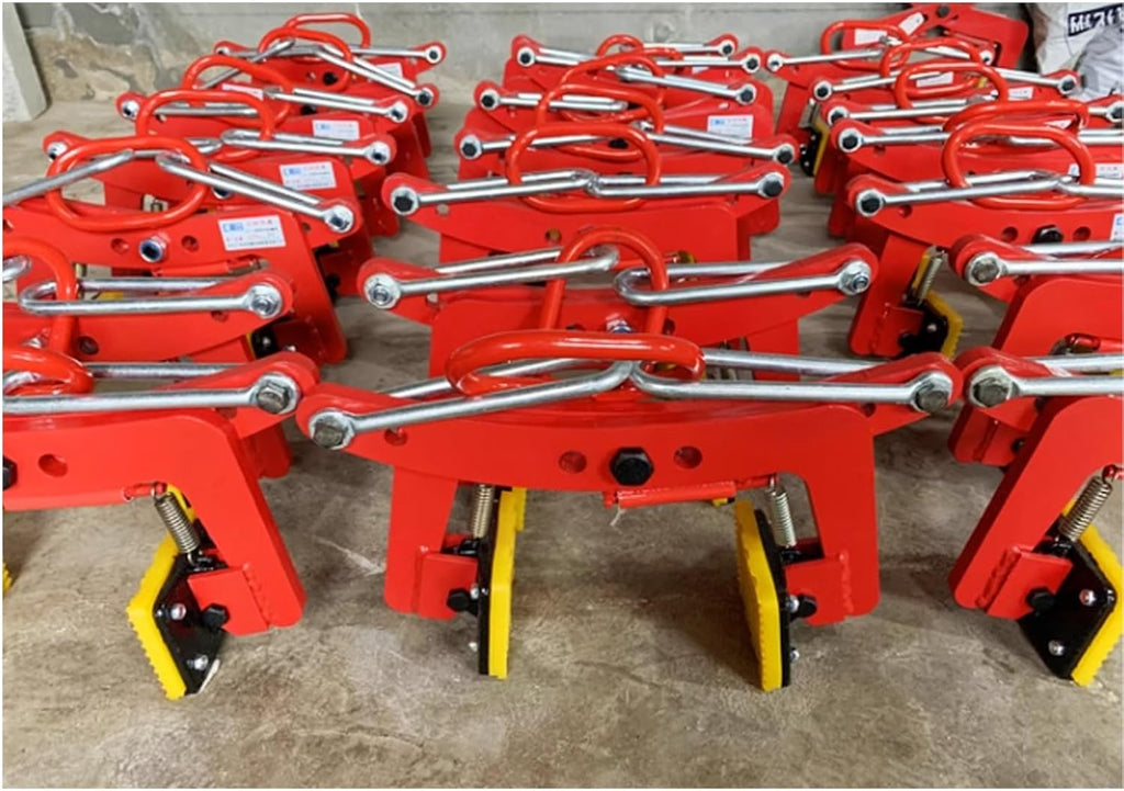 Stone Lifting Clamps with 2 Pairs Of Rubber Mats, Heavy Duty Scissor Granite Slab Carrying Lifting Clamps for Timber/Steel Sheet/Glass, Slab Lifter for Stone Handling Road Construction(Opening size 12