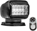 GO Light 20514GT LED Permanent Mount Spotlight with Wireless Handheld Remote – Heavy-Duty Black Housing, Long-Range Work Light for Trucks, RVs, Boats & Marine Use