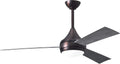 Matthews DA-BB-BW Donaire Outdoor Wet/Salt Water Rated 52' Marine-Grade Coastal Ceiling Fan with LED Light & Remote, Brushed Bronze with Barn Wood Tone
