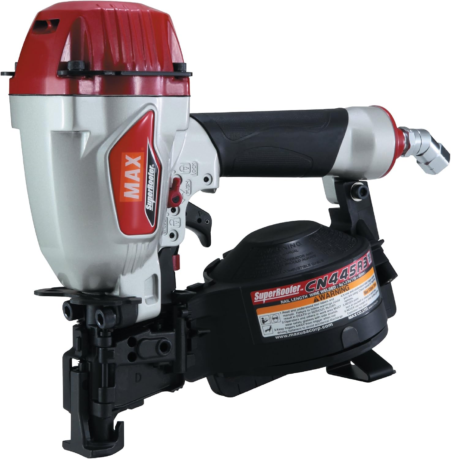 MAX USA CORP SuperRoofer CN445R3 Roofing Coil Nailer up to 1-3/4'