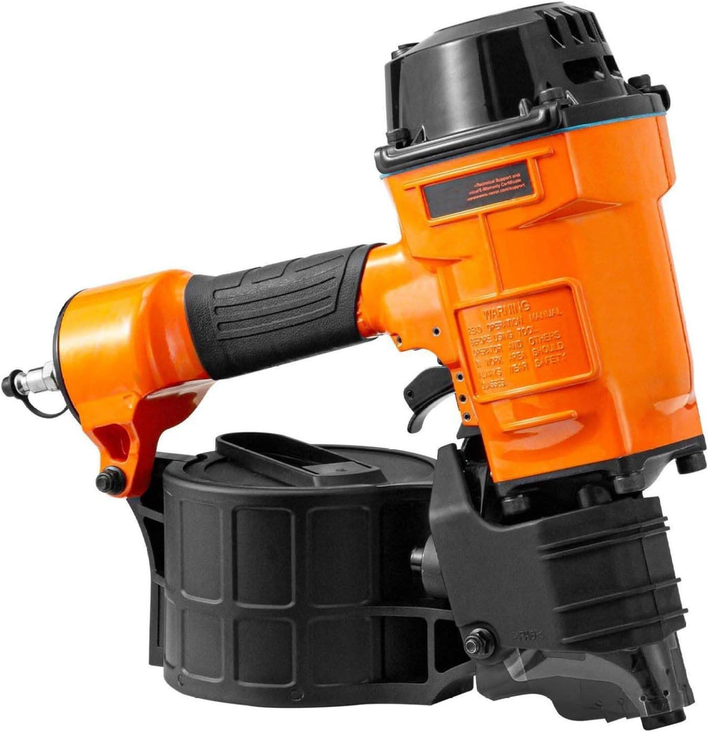 MCN70 Coil Siding Nailer - 15 Degree Pneumatic Nail Gun, 1-3/4 to 2-3/4 Inch for Siding, Fencing, Pallets, & Decking